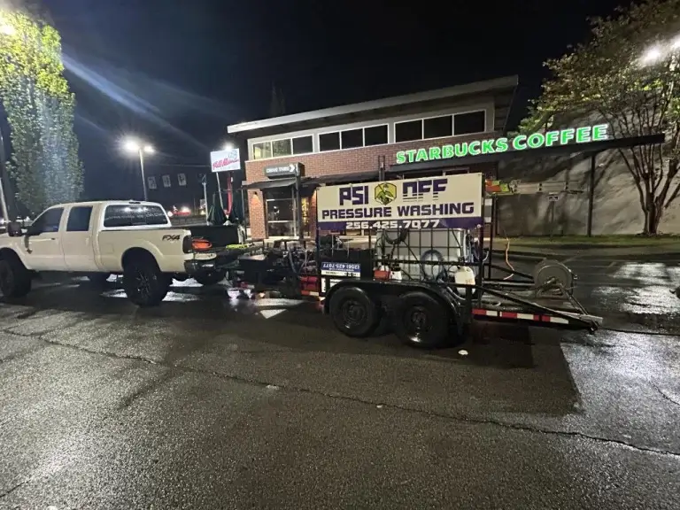 Commercial Pressure Washing concrete cleaning concrete pressure washing Huntsville power washing pressure washing commercial cleaning Say Goodbye to Grime: Huntsville Starbucks Commercial Pressure Washing