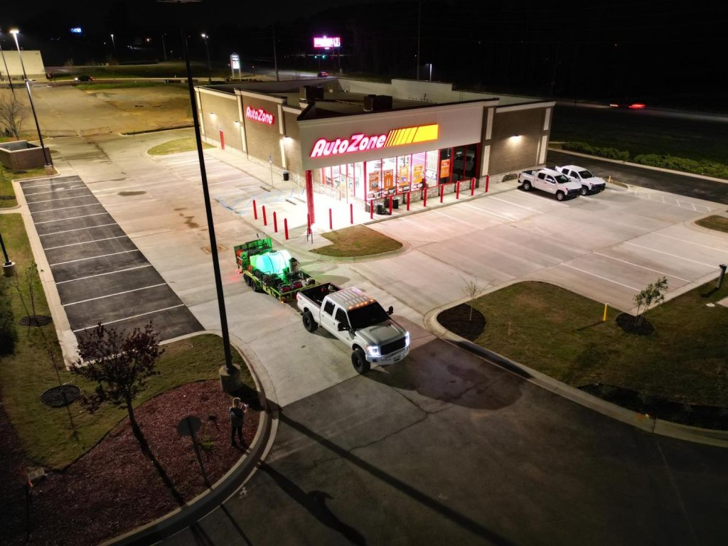 Concrete Cleaning in Madison at Auto Zone