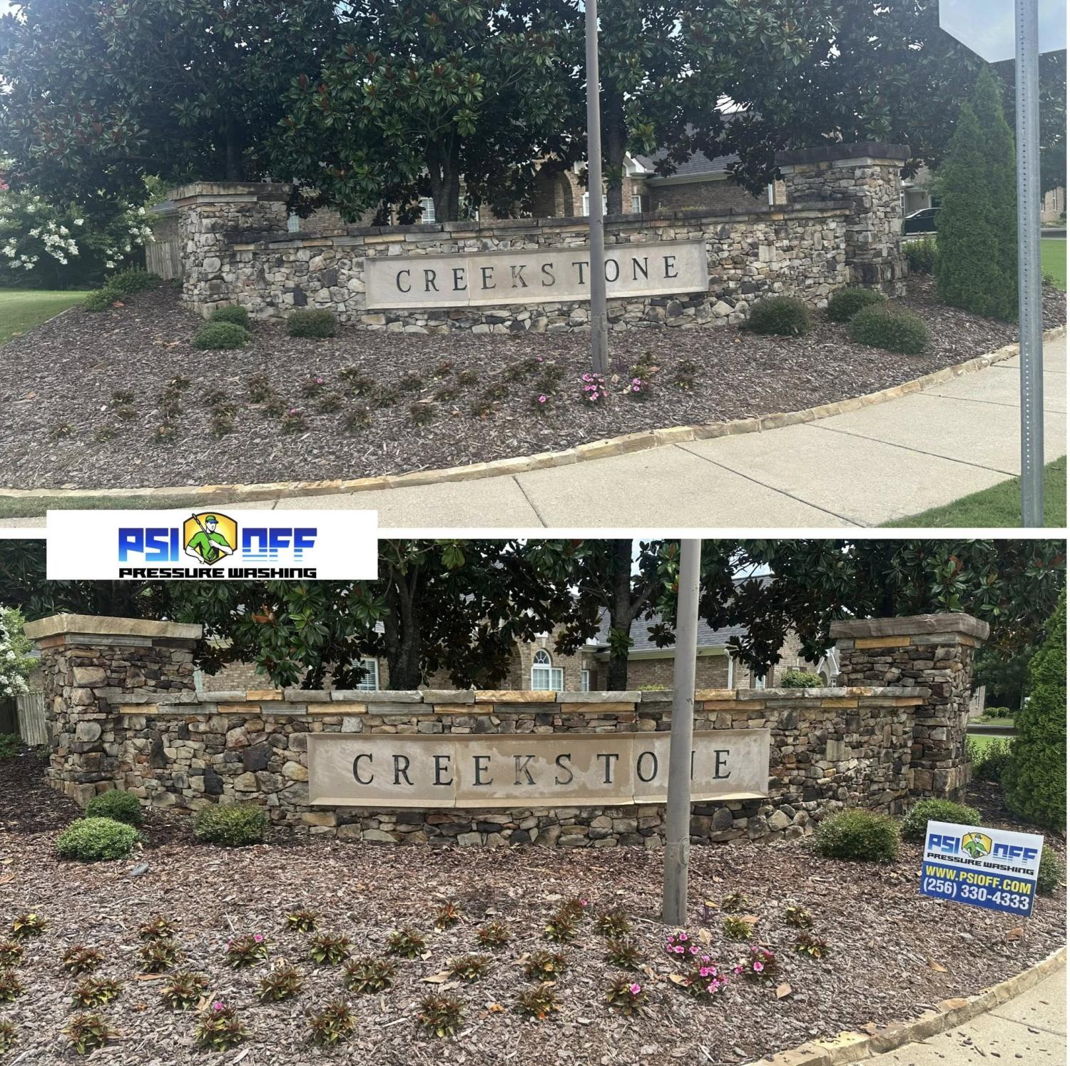 HOA Concrete Cleaning Project in Owens Cross Roads, AL