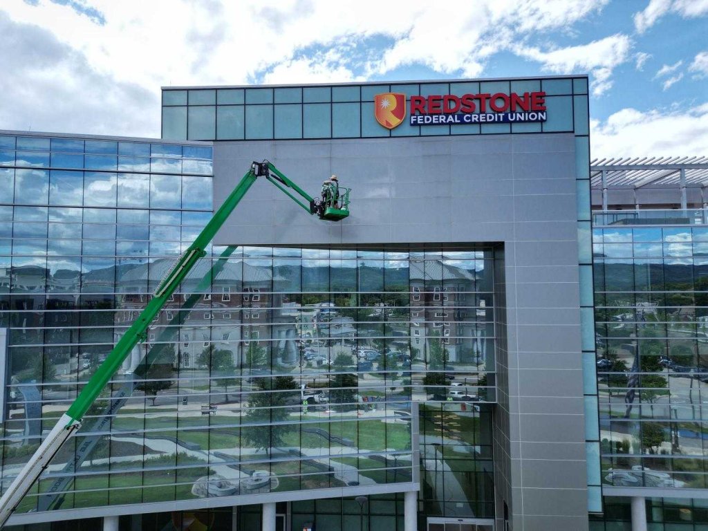 Commercial Soft Washing | Redstone Federal Credit Union