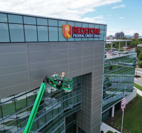 Commercial Soft Washing | Redstone Federal Credit Union