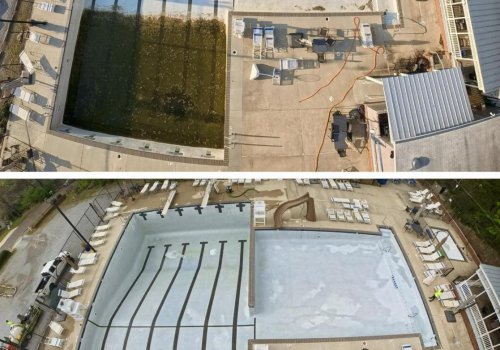 Commercial Pool Deck and Surface Restoration at Mountain Springs Pool