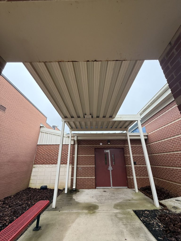 Before Canopy Entry Cleaning Hazel Green Elementary School AL