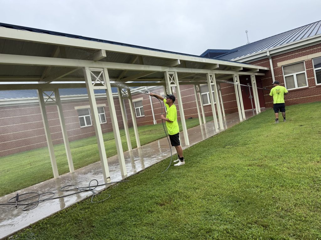 PSI OFF Crew Cleaning School Canopy Hazel Green AL