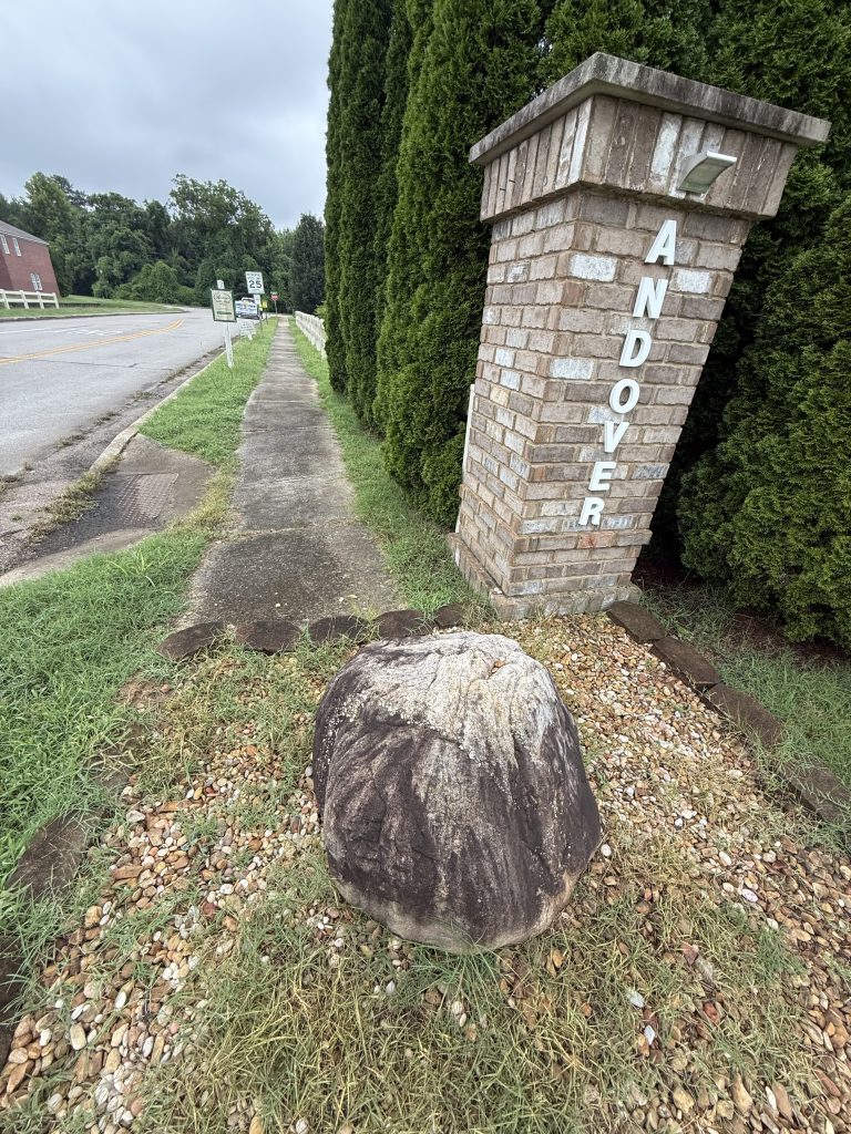 Before Brick Entrance Monument Cleaning Andover Madison AL