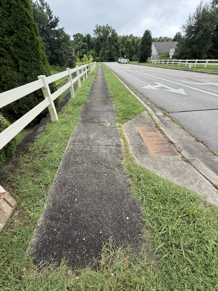 Before HOA Sidewalk Pressure Washing Madison AL