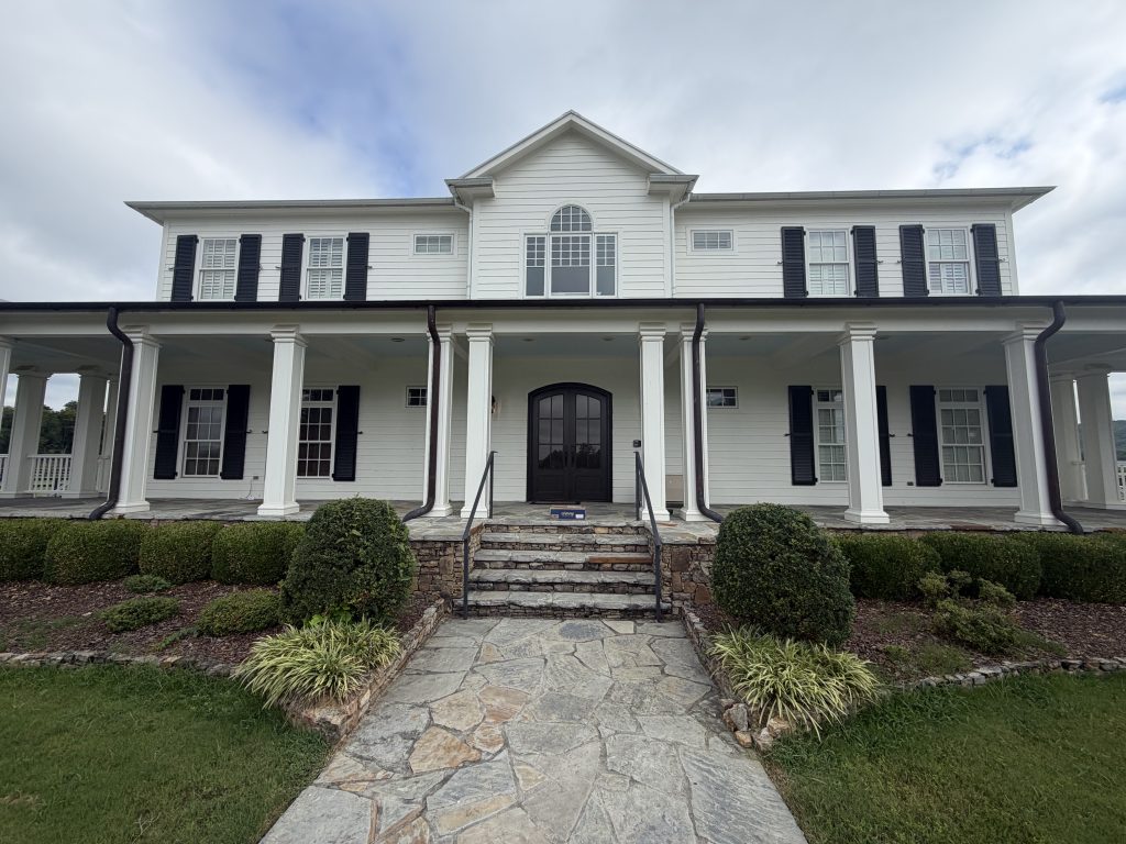 Before House Washing Front Elevation New Hope AL