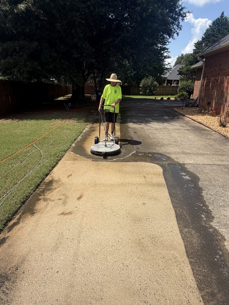 Concrete pressure washing meridianville