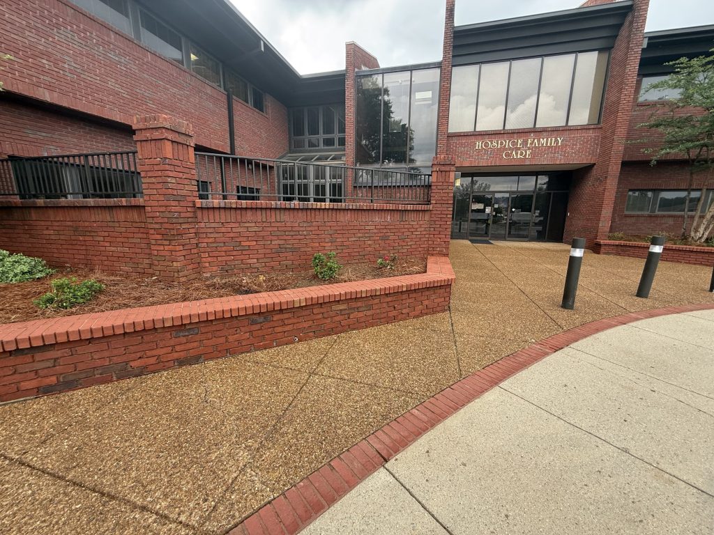 Commercial Concrete Cleaning at Hospice Family Care – Huntsville, AL